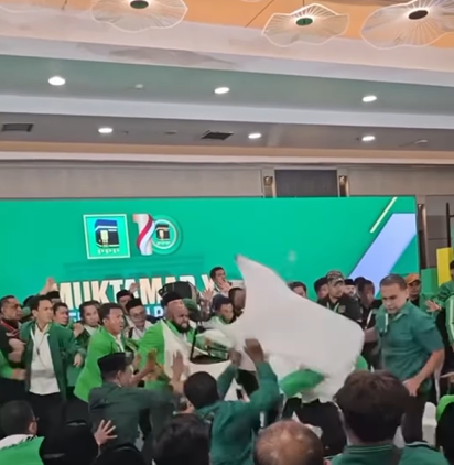 Video viral kericuhan peserta Muktamar PPP. (intagram)
